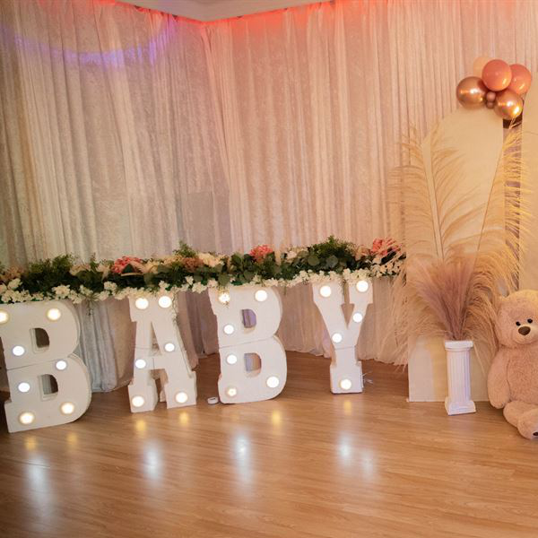 White Baby Light-Up Table