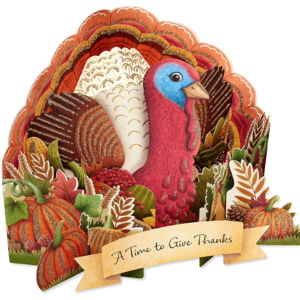 American Greetings Thanksgiving Pop Up Card Good Food, Great Times, Wonderful People