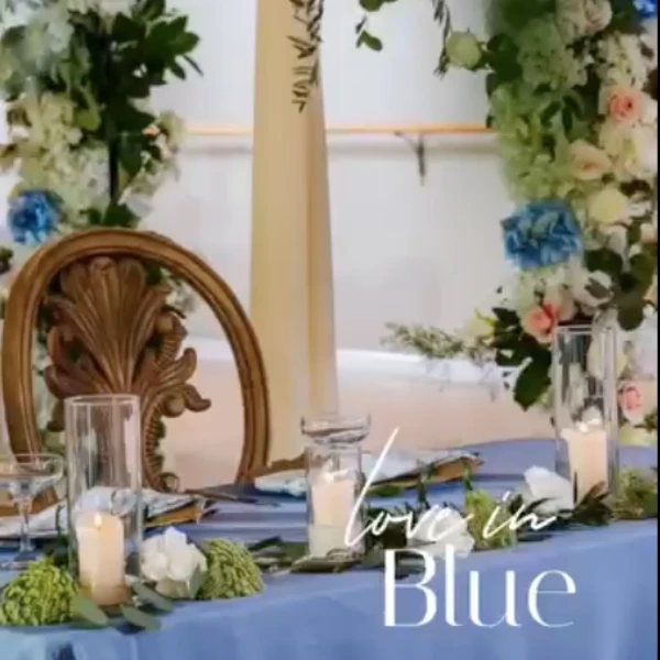 Something Blue Wedding Reception