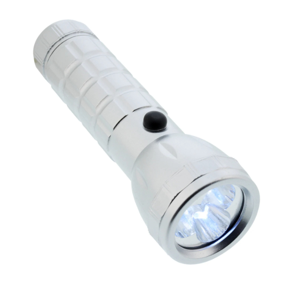 Handheld Silver Flashlight