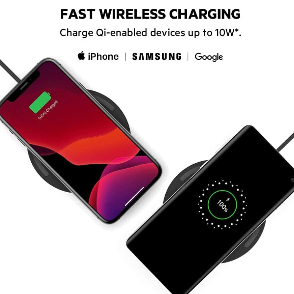 wireless charging station compatible with iPhone Samsung and google