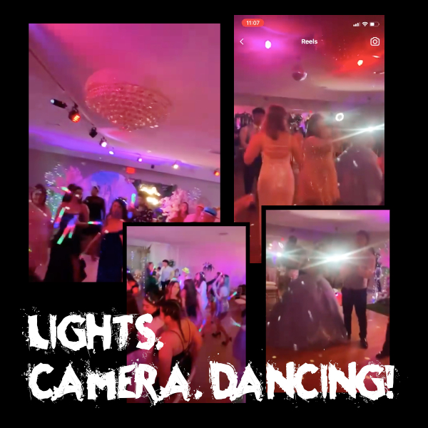 lights camera dancing cool party venue lighting